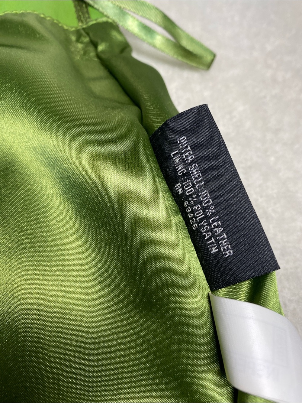 Wilson’s Green Leather A-Line Mini Skirt - Picture 7 of 12